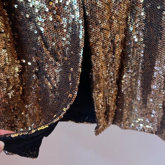 Striking NWT sequin sweetheart neckline Sz Med Anthropologie fully lined dress - Picture 12 of 13